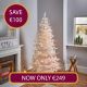 7ft Arctic Spruce Pre-Lit ColourSwitch Christmas Tree