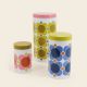 Orla Kiely Nesting Cannister Tins - Atomic Flower (Set of 3)