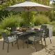 Avebury 6 Seat Oval Dining Set - Antique Moss