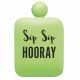 BarCraft Stainless Steel Hip Flask - Green (Sip Sip Hooray)