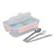 Built Mindful Sectioned Lunch Box with Stainless Steel Cutlery