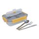 Built Stylist Sectioned Lunch Box with Stainless Steel Cutlery