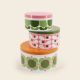 Orla Kiely Nesting Cake Tins - Bubblegum Basil (Set of 3)