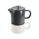 La Cafetière Barcelona 400ml Coffee for One - Cool Grey