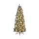 7.5ft Slim Frosted Calgary Pine Pre-Lit Christmas Tree