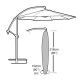 Cantilever Parasol Premium Cover - Black