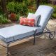 Capri Lounger with Cushion - Antique Grey