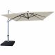 Caribbean Square Cantilever Parasol with Lights - Dove