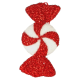 Candyland Sweet Hanging Decoration 28cm Red & White