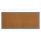 Coir Door Mat Border Taupe Runner 55x125