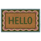 Coir Door Mat Hello Scallop 45x75