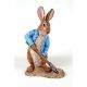 Boy Rabbit Gathering Tomatoes 14x11x28cm