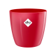 Elho Brussels Diamond Round Houseplant Pot - Lovely Red