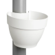 Elho Vibia Campana Drainpipe Clicker 22cm - Silky White