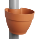 Elho Vibia Campana Drainpipe Clicker 22cm - Terra