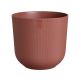 Elho Jazz Round Houseplant Pot - Tuscan Red