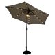 2.5m Elite Round Parasol with Lights - Pewter