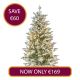 5ft Flocked Eldon Fir Pre-Lit Christmas Tree