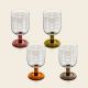 Orla Kiely Formal Wine Glasses - Amber (Set of 4)