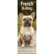French Bulldog 2025 Slim Calendar