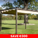 Roma Pergola 4m x 3m - Bronze
