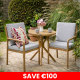 Sahara Bistro Set - Larch/Moon