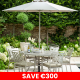 Classic 6 Seat Round Dining Set - Maize