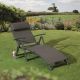 Havana Sunlounger - Charcoal