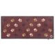 Hug Rug Wipe Your Paws Burgundy Runner 65x150