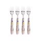 Contessa Set of 4 Cake Forks - Rose
