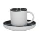 La Cafetiere Barcelona 130ml Espresso Cup & Saucer Cool Grey