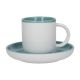 La Cafetiere Barcelona 130ml Espresso Cup & Saucer Retro Blue
