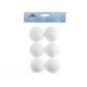 Foam Snow Ball Baubles 6cm - Pack of 6