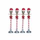 Lemax Santa Hat Street Lamp - Set of 4