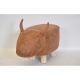 Kiddo Cow Leatherette Seat - Dark Brown