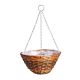 Faux Hyacinth Round Hanging Basket - 14