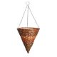 Faux Hyacinth Round Hanging Basket Cone - 14