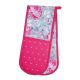 KitchenCraft Double Oven Glove - Grey Flower