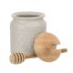 Kitchen Pantry Honey Pot with Drizzler - Grey