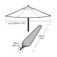 Large Parasol Premium Cover - Black