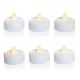 Flickering LED Tea Light Candles Battery Operated - Pack of 6