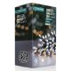 200 Battery Operated Multi-Action LED Christmas Lights - White & Warm White Mix