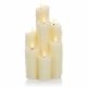 Battery Operated 7-Piece FlickaBright Wax Candle with Melted Effect