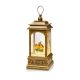 21cm Robin Scene Glitter Lantern Water Spinner - Battery Operated