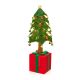 88cm Christmas Tree on Present Box with LED Lights - Battery Operated