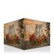 22cm Lit Crackled Glass Berries & Floristry Ring with 12 Warm White LED Lights - Battery Operated