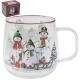 Macneil Snowmen Glass Mug