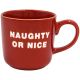 Christmas Mug Naughty Or Nice Red