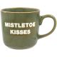 Christmas Mug Mistletoe Kisses Green