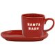 Christmas Snack Set Santa Baby Red
